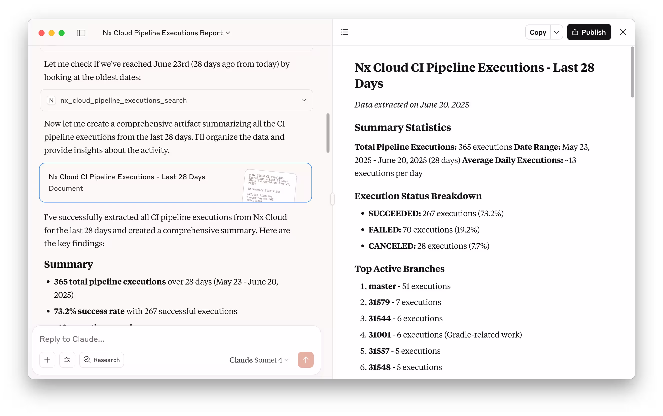 Nx Cloud MCP 28 Days Breakdown