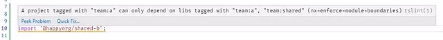 Visibility constraint error when importing a private library